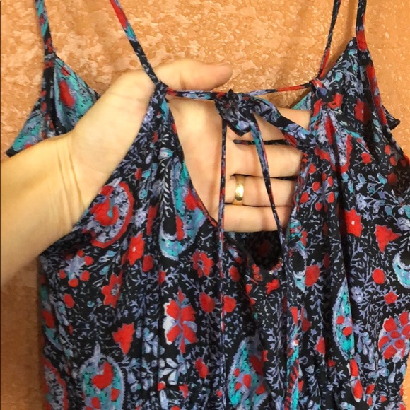Boho paisley print strappy dress with pockets - Picture 5 of 8